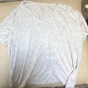 White loose crop top